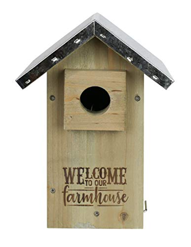 Wild Wings WWGH3-DECO Galvanized Weathered Cedar Bluebird House