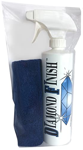 Diamond Finish 16oz Cleaner Polish Protector Multi Surface for Vehicle & Home Cleans, Seals & Repels Fingerprints, Dust, Dirt, Water Spots, Grease, Oil, While it Shines