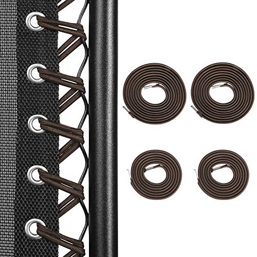 Lummily Universal Replacement Bungee Cords for Zero Gravity Chair Zero Gravity Recliner Repair Tool Lounge Recliner Repair Kit(Brown,4Cords)