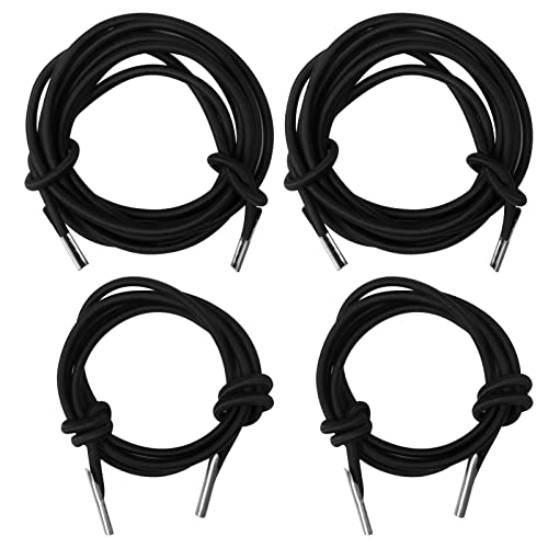 defutay Zero Gravity Chair Replacement Cord Laces, 4 Pack Universal Elastic Cords Repair Tool Kit Stretch Cord Suit for Garden Chairs, Outdoor Recliners, Anti Gravity Chair, Bungee Chairs