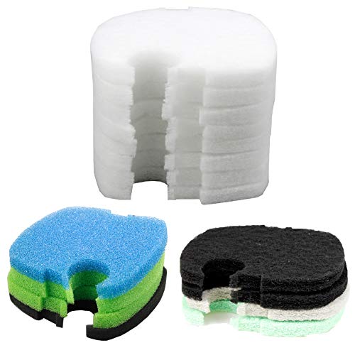 AQUANEAT Replacement Filter Pads Compatible with SUNSUN HW-304B/404B/704B/3000 CF500 Activated Carbon/Phosphate/Ammonia Aquarium Fish Filter Media