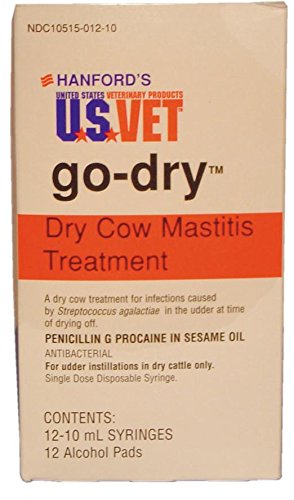 GO-DRY COW MASTITIS TREATMENT WITH SYRINGE - 10 ML/12 PK