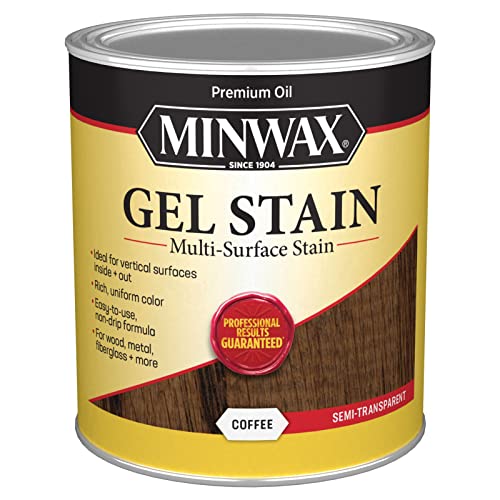 Minwax Gel Stain for Interior Wood Surfaces, Quart, Coffee