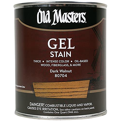 Old Masters 24991 80704 Gel Stain, 1 Quart, Dark Walnut, 32 Fl Oz