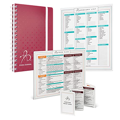 Bright Line Eating Starter Pack  Berry Food Journal + Magnetic Meal Planner + Food Plan Pocket Guide + Grocery List Magnet Pad for Fridge  Meal Planning Tools to Track Food, Water, & Weight Loss