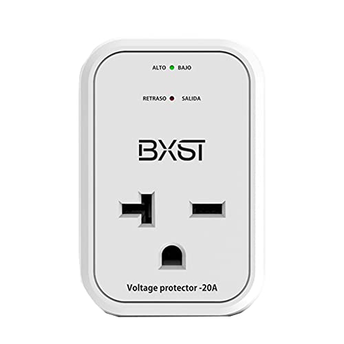 BXST 220V Surge Protector Electronic Voltage Protector for Home Appliance Surge Protector for Refrigerators One Outlet Plug 20A,4400W,