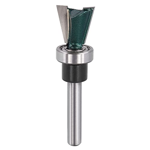 Mesee Dovetail Joint Bearing Router Bit, 1/4 Inch Shank Industrial Grade Dovetail Jig Bits Woodworking Milling Cutter Tools for Furniture Cabinet Drawer Making - Cutting Diameter 5/8''