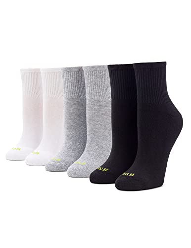 Hue Women's Mini Crew 6-pack Casual Sock, Multi - 6 Pair Pack, 9 11 US