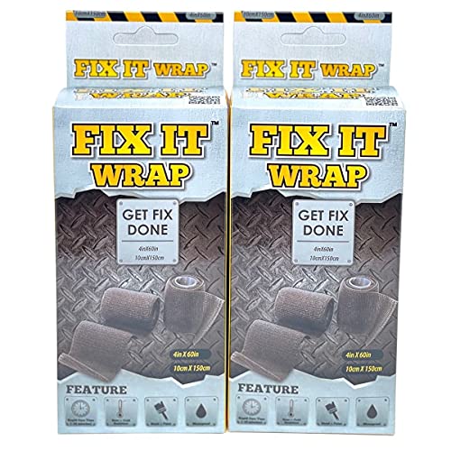 OrthoTape Fix It Wrap | Strong Fiber Weld Fix Reinforcement | Fiberglass Tape Repair (4 INCH X 50 in.) 2 Pack