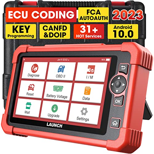 LAUNCH X431 CRP919X OBD2 Scanner,ECU Coding Bidirectional Scan Tool,31+Reset,CAN FD/DoIP,FCA Autoauth, 100+ Brands OBD2 Scanner Diagnostic Tool,All Systems Diagnostic Scanner, IMMO Car Scanner