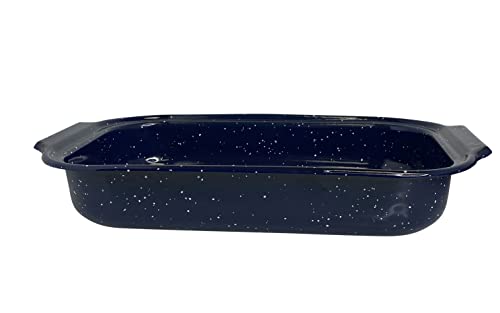 Traditional Blue Speckled Roaster/Baking Pan 12" x 7.8