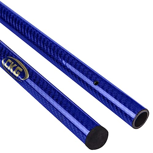 CKG Carbon Fiber Travel Sand Scoop Shovel Handle Universal Lightweight Pole for Beach Metal Detecting Long Rod with 28.5mm/1 1/8" Diameter - Blue