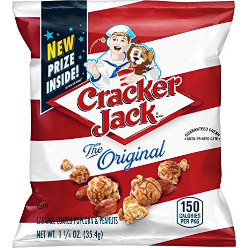 Cracker Jack Original Caramel Coated Popcorn & Peanutsm , 1.25 Ounce (Pack of 30)