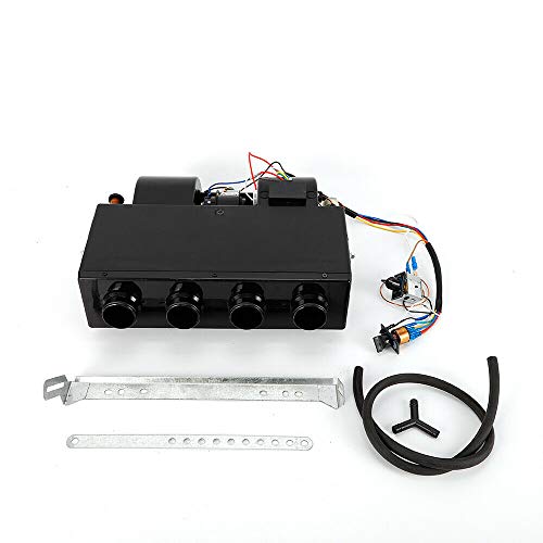 A/C Air Conditioning Evaporator Assembly Unit & Heater Kit, Underdash Heat Cooler Assembly Unit, 3 Speed 12V Electrical Thermostat 4Max Air Volume 600 CFM for Car Truck