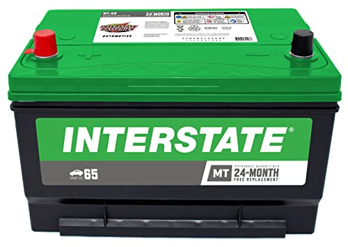 Interstate Batteries Group 65 Car Battery Replacement (MT-65) 12V, 675 CCA, 24 Month Warranty, Replacement Automotive Battery for Cars, Trucks, SUVs, Cargo Vans