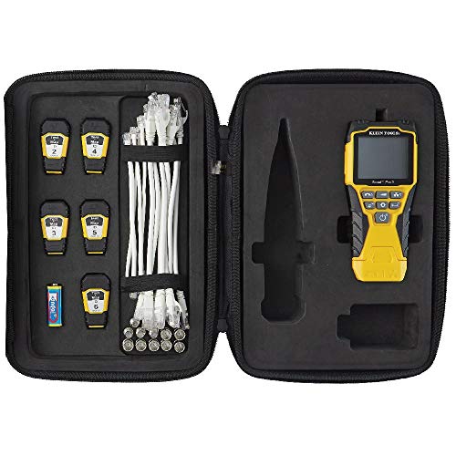 Klein Tools VDV501-853 Coaxial Cable Tester, Scout Pro 3 with Test-n-Map Remote, Includes Remotes #2 - #6, Tests Voice, Data and Video Cable