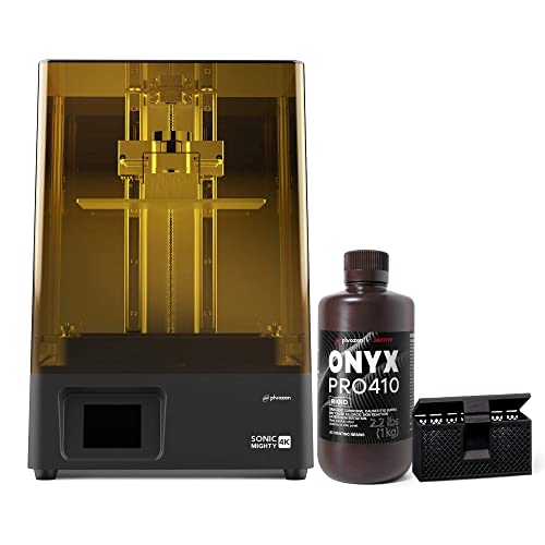 Phrozen Sonic Mighty 4K 3D Printer Bundle with Phrozen Onyx Rigid PRO410 3D Printing Resin 1KG