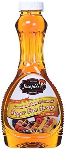 JOSEPHS Gluten Free Sugar Free Maple Flavor Syrup, 12 FZ