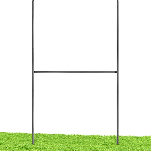 Yard Sign Stakes  Professional, Weatherproof, USA-Made  15 Tall H-Stakes for Yard Signs, Metal Yard Sign Stakes for Corrugated Plastic Signs (5 Pack)