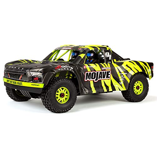 ARRMA RC Truck 1/7 Mojave 6S V2 4WD BLX Desert Truck with Spektrum Firma (Ready-to-Run), Green/Black, ARA7604V2T1