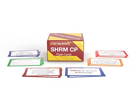 SHRM CP Exam Prep Study Cards 2023-2024: SHRM Certification Test Prep with Practice Test Questions [Full Color Cards]