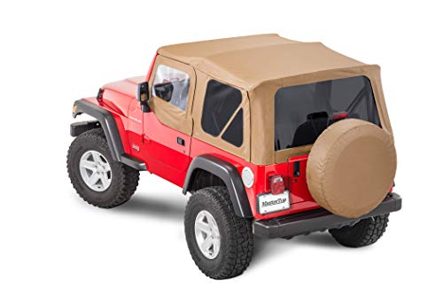 MasterTop Replacement Soft Top in Spice Diamond| Fits 1997-2006 Jeep TJ Wranglers| Includes Upper Door Skins and Tinted Windows| Requires original factory soft top hardware| 15111217