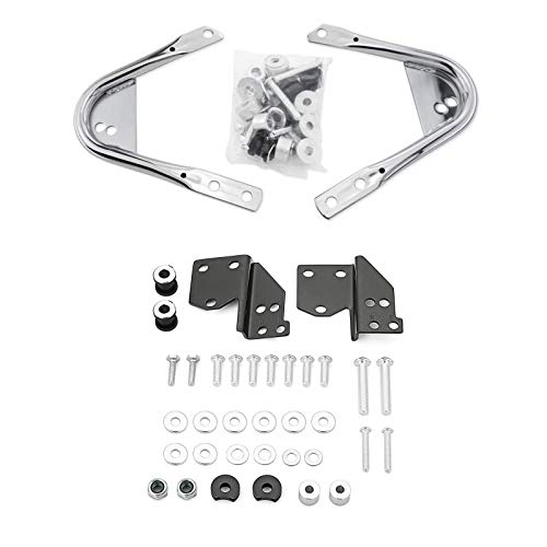 WeiSen Front  Rear Docking Hardware Kit Detachable Compatible with Sissy Bar/Two Up Tour Pack/Mounting Rack Compatible with Harley Touring Road King Street Road Electra Glide 1997-2008