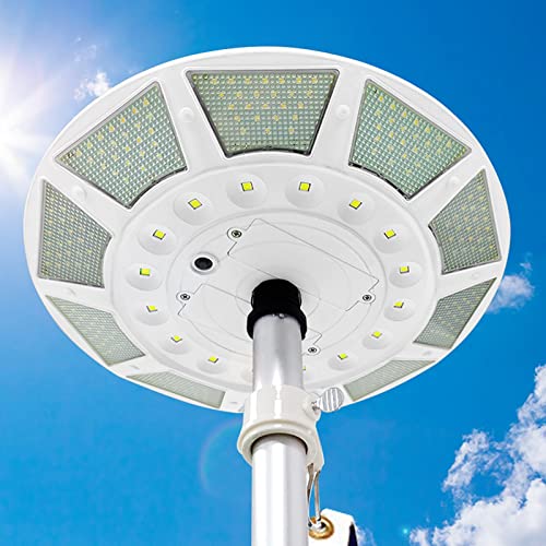 Flag Pole Light Solar Powered 266 LED Light, 100% Flag Coverage, 4200lm Brightest Solar Powered Flagpole Lights Last Up to 12 Hrs, for Most 15 to 25 Ft Flag Poles, 0.55" Wide Flag Ornament Spindles