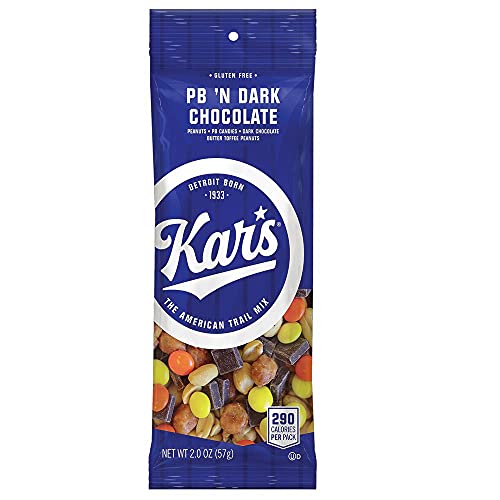 Kar's Nut Peanut Butter 'N Dark Chocolate Trail Mix, 2 Oz, Pack of 12