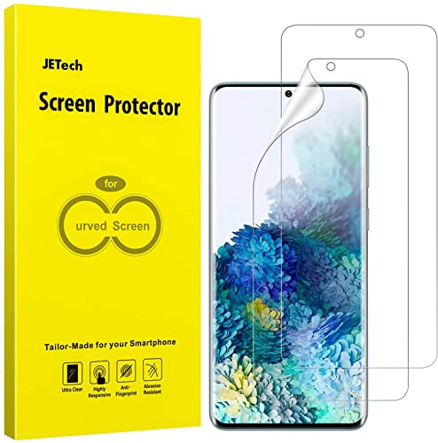 JETech Screen Protector for Samsung Galaxy S20 Plus 5G 6.7-Inch, HD Clarity Flexible TPU Film, Case Friendly, 2-Pack