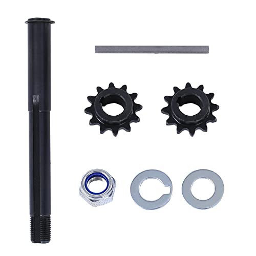 BATONECO Go Kart Torque Converter Jackshaft Tool Kit, 5/8" Jackshaft+10 Tooth #40/41 + 12 Tooth #35 Gear TAV 2 + 3/16" Key + Nut + Washers + Snap Ring