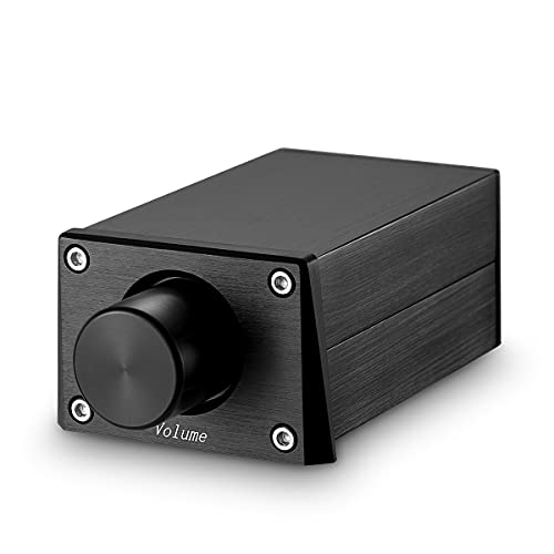 Nobsound High Precision Passive Preamp Volume Controller VOL Control HiFi Preamplifier ALPS (RCA&HiFi Version, Black)