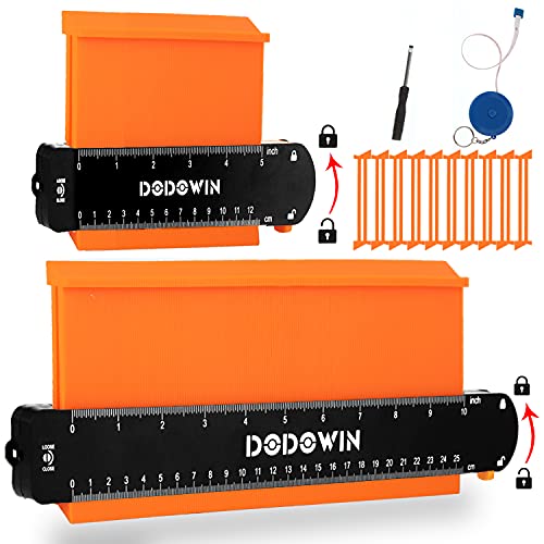 dodowin Contour Gauge Profile Tools, Gifts for Fathers Day, Woodworking Tools for Flooring Carpenter, Gifts for Men Dad Husband Grandpa, Cool Gadgets Home, Anniversary Birthday Gift Ideas for Him