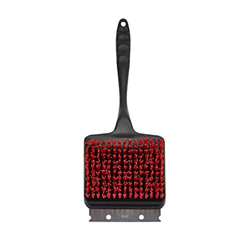 Farberware 5275940 Barbecue Wide Headed Grill Brush with Nylon Bristles, Red and Black
