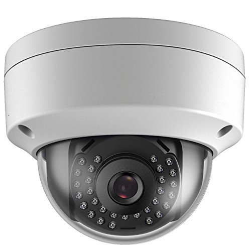 4MP PoE IP Indoor/Outdoor Vandal Proof Dome Camera, 2.8mm Wide Angle, H.265, Support Firmware Upgrade, Compatible with Hikvision NVR and Blue Iris, NDAA Compliant