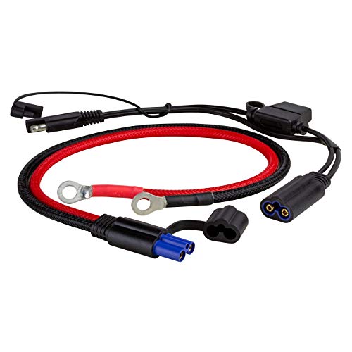 SCOSCHE PBJQC PowerUp QuickConnect PowerSport Battery Jumper Leads Cable with SAE Trickle Charger Adapter for Use with Cars, Trucks, Motorcycles and More