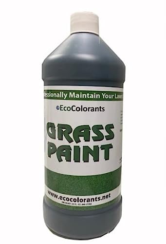 EcoColorants Green Grass Paint 32 oz(Quart)-Eco-Friendly , Made in the USA, Lawn Colorant, Turf Paint, Dye, Covers up to 1,000 square feet, Spray, (GGP1Q)