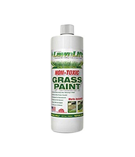Lawnlift Ultra Concentrated (Green) Grass Paint 1 Quart = 2.75 Gallons of Product.