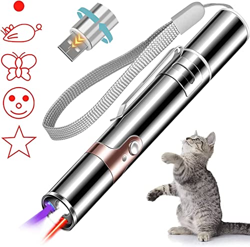 Cowjag Laser Pointer, Cat Birds Toy Pointer for Indoor, Cat Mouse Toys Wand Light Pet Interactive Toys to Keep Cat Busy, for Kitten Cat Dog Chase Play