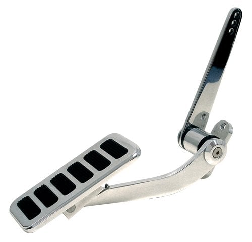 CFR Performance Polished Aluminum Street Rod Throttle Gas Pedal - Compatible/Replacement for Chevy Ford Mopar