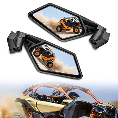 Frokom X3 Side Mirrors, Maverick X3 Mirrors Compatible with Can Am Maverick X3 Turbo/DS MR RS Turbo R / X3 Max/ 1000 2017-2023