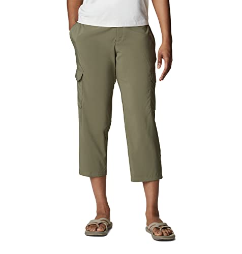 Columbia Women's Silver Ridge Utility Capri, Stone Green, 16