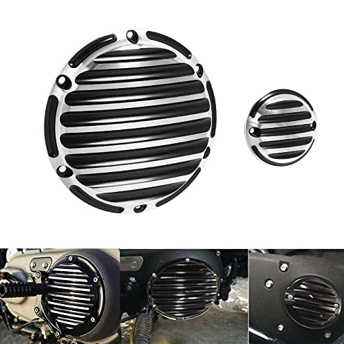 CNC Chrome Derby Cover Timer Timing Cover Protector Guard Engine Cover Compatible For Harley Davidson Sportster 883 1200 XL 883XL 1200XL (chrome)