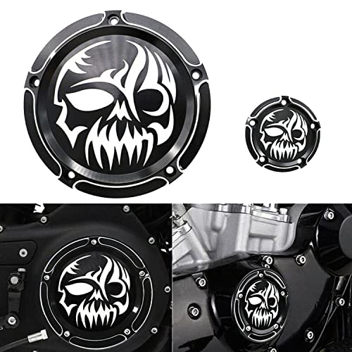 New Derby Timing Timer Engine Clutch Cover Protector Guard Compatible for Harley Touring Electra Glide Road King Dyna Softail (Derby Cover A)