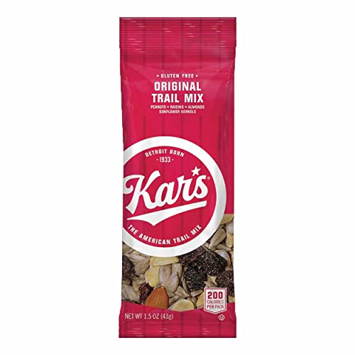 Kars Nuts Original Trail Mix, 1.5 oz Individual Snack Packs  Bulk Pack of 72, Gluten-Free Snacks
