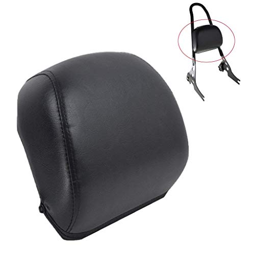 YHMTIVTU Motorcycle Passenger Backrest Pad Sissy Bar Backrest Cushion Pad Fit for Harley Sportster XL883 1200 48