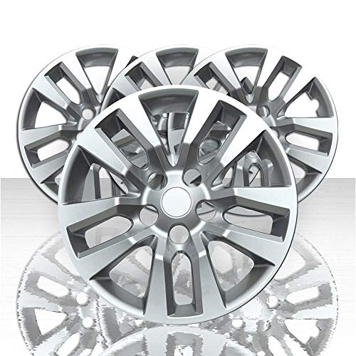 Auto Reflections Set of 4 16" 10 Spoke Wheel Covers for Nissan Altima 2013-2018 - Silver