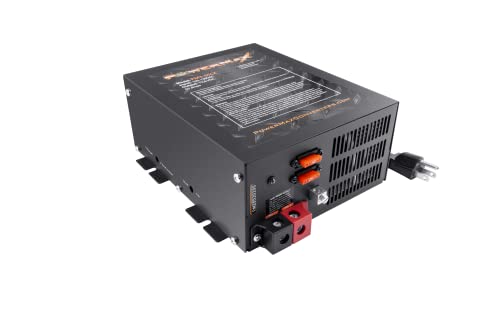 PowerMax PM4 55A 110V AC to 12V DC 55 Amp Power Converter with Built-in 4 Stage Smart Battery Charger