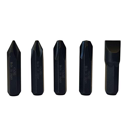 5/16" JIS Impact Screwdriver Bits | Made in Japan | +1 +2 +3 +4-10 (36mm long)