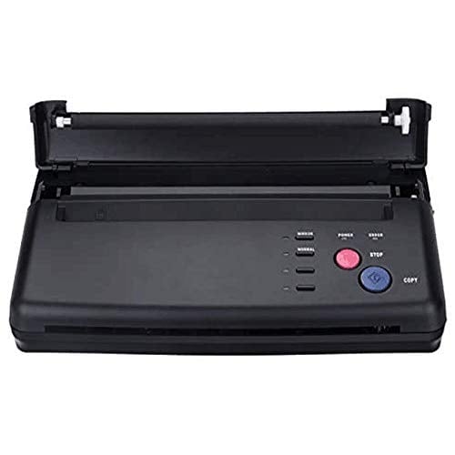 Black Tattoo Transfer Stencil Machine Thermal Copier Printer with 10pcs Transfer Papers